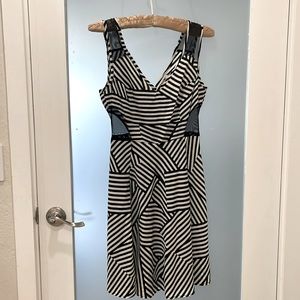 Sexy geometric print dress